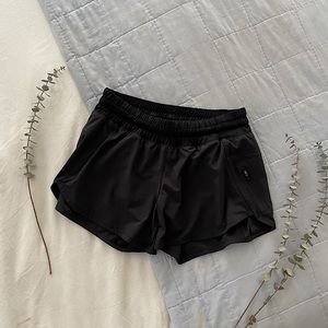Lululemon Black Hotty Hot Shorts